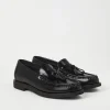 Mocassini & Flat Shoes-Brunello Cucinelli Penny loafer in vitello Minimal con Shiny Tassels Nero (C101)