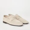 Mocassini-Brunello Cucinelli Penny Loafer Soft in camoscio Yuta (C2760)