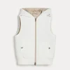 Capospalla-Brunello Cucinelli Piumino senza maniche in nylon idrorepellente con cappuccio Off-White (CJY34)