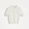 Ready To Wear (2-6 Anni)-Brunello Cucinelli Polo Bernie in maglia di cotone nido d'ape Panama (CO312)