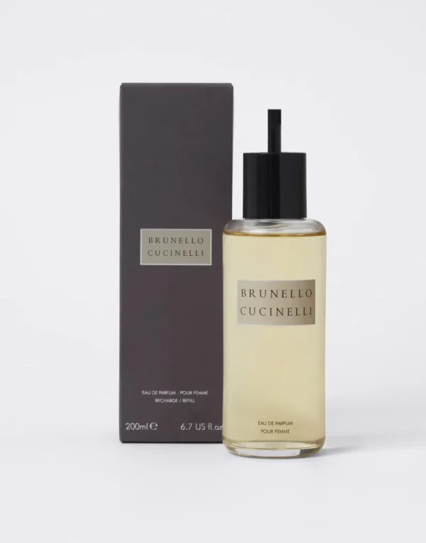 Donna-Brunello Cucinelli Ricarica Profumo Pour Femme, 200 ml - compatibile solo con formato da 150 ml Trasparente (C00D)