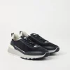 Sneakers-Brunello Cucinelli Runners in camoscio lavato e vitello semilucido Moonlight (CJV06)