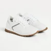 Scarpe-Brunello Cucinelli Runners in vitello mat con monile Bianco (C7592)