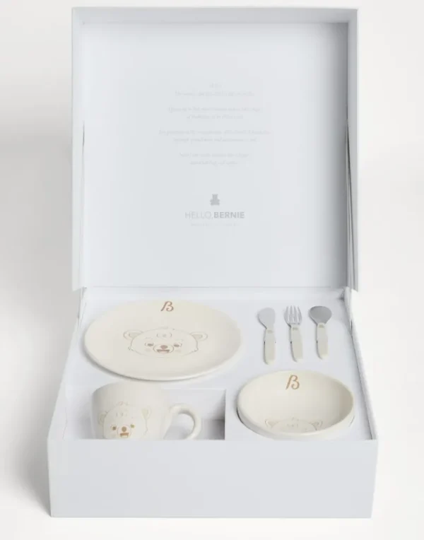 Little Things-Brunello Cucinelli Set colazione Bernie in ceramica Latte (CLATT)