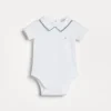 Newborn (0-24 Mesi)-Brunello Cucinelli Set di due body Baby Bernie in jersey di cotone stretch Bianco (CDN71)