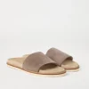 Slides & Infradito-Brunello Cucinelli Slides in camoscio lavato Taupe (CBF62)