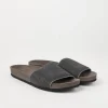 Sandali-Brunello Cucinelli Slides Precious in camoscio Taupe (CG546)