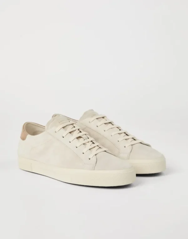 Sneakers-Brunello Cucinelli Sneakers in camoscio Bianco (CFE29)