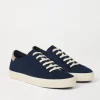 Sneakers-Brunello Cucinelli Sneakers in camoscio Blu Marine (CQE72)