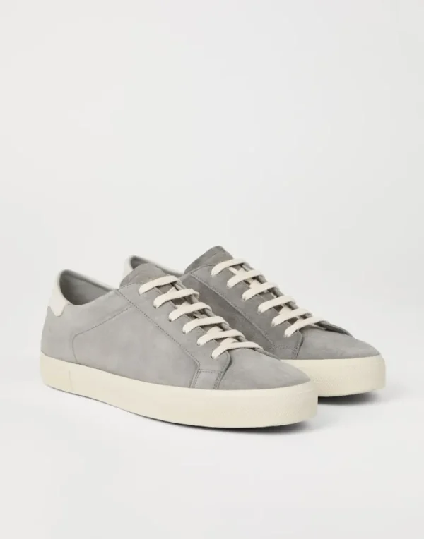 Sneakers-Brunello Cucinelli Sneakers in camoscio Grigio (CBX77)