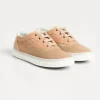 Scarpe-Brunello Cucinelli Sneakers in camoscio e velluto a coste Beige (CMX38)