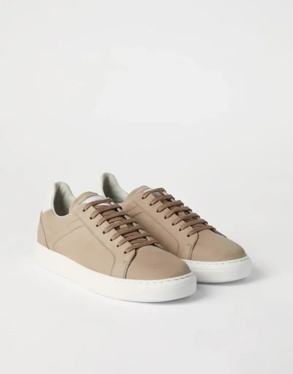 Sneakers-Brunello Cucinelli Sneakers in vitello nabuk Beige (CES19)