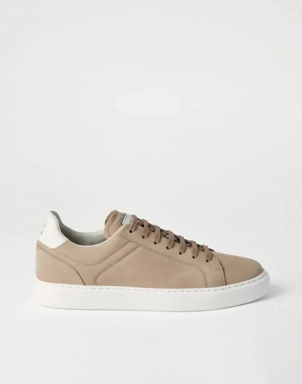 Sneakers-Brunello Cucinelli Sneakers in vitello nabuk Beige (CES19)