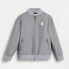 Travelwear-Brunello Cucinelli Topwear in nylon con zip e badge Tennis Grigio (CQH11)