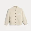 Ready To Wear (2-6 Anni)-Brunello Cucinelli Topwear stile bomber Bernie in felpa di cotone Grigio Chiaro (C8710)