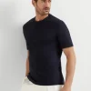 T-shirt & Polo-Brunello Cucinelli T-shirt girocollo in jersey di cotone Blu Navy (C4425)