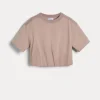 T-shirt & Camicie-Brunello Cucinelli T-shirt in jersey di cotone con monile Rosa (C9646)