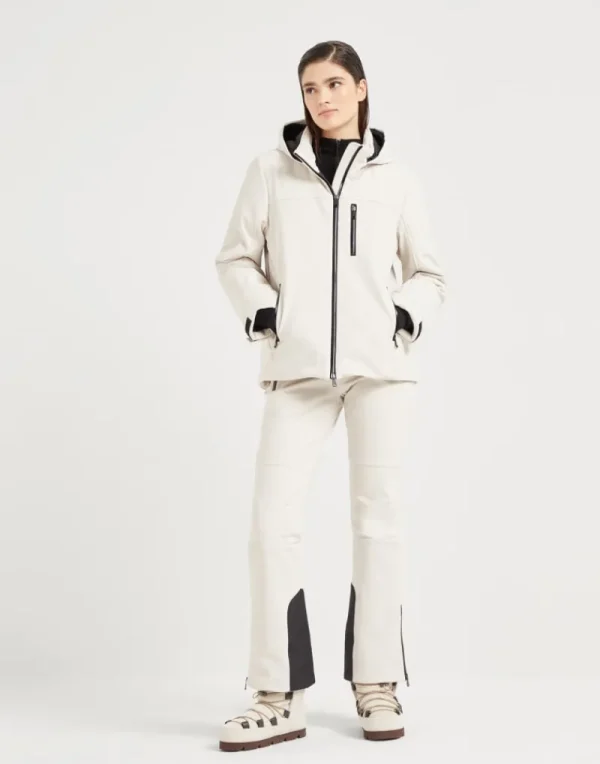 Travelwear-Brunello Cucinelli Tuta Mountain in tessuto techno membranato Neve (C291)